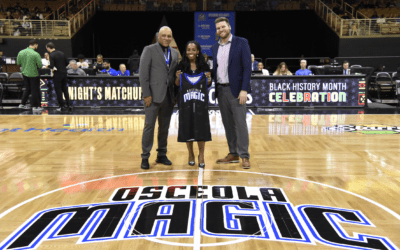 Mia Poinsette Recognized as a Community Game Changer by the Osceola Magic